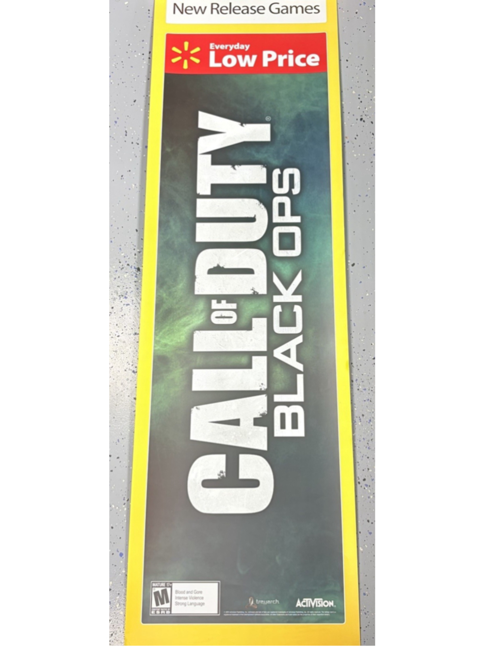 Call of Duty Black Ops Store Display Poster 16x57 Activision Treyarch Banner
